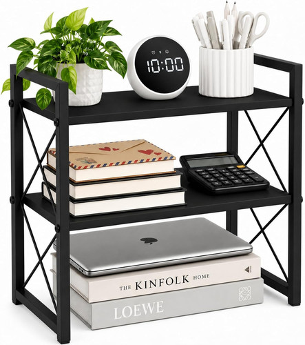 Adjustable desktop bookshelf - adjustable,