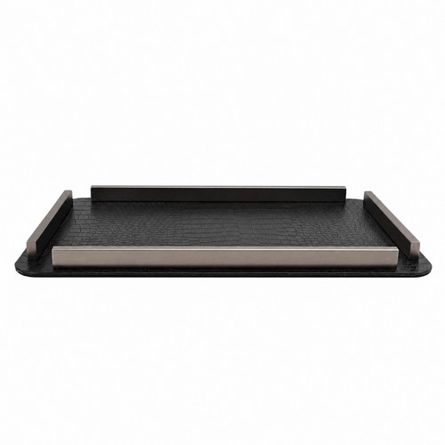 Crocodile textured organizer - crocodile-textured,