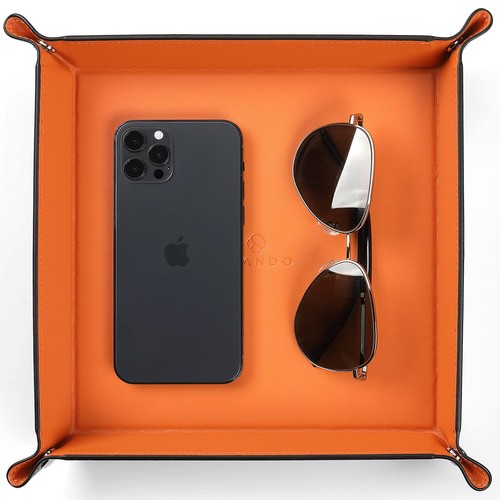 Travel valet tray foldable - travel, pu