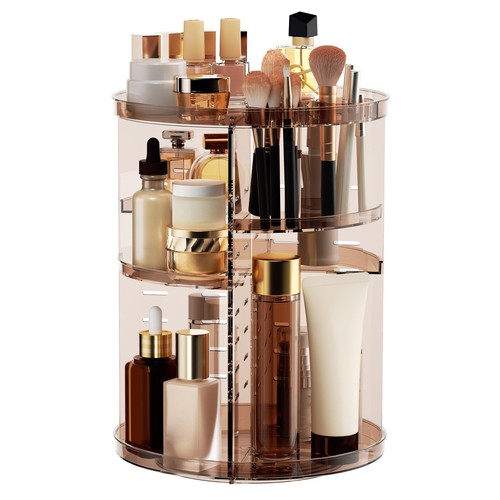 Rotating makeup organizer diy - rotating,