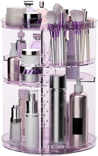 Rotating makeup organizer - makeup, for